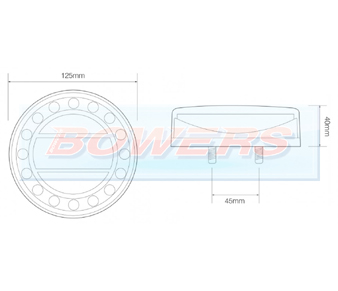 LED Autolamps MAXILAMP Round Rear Light Schematic